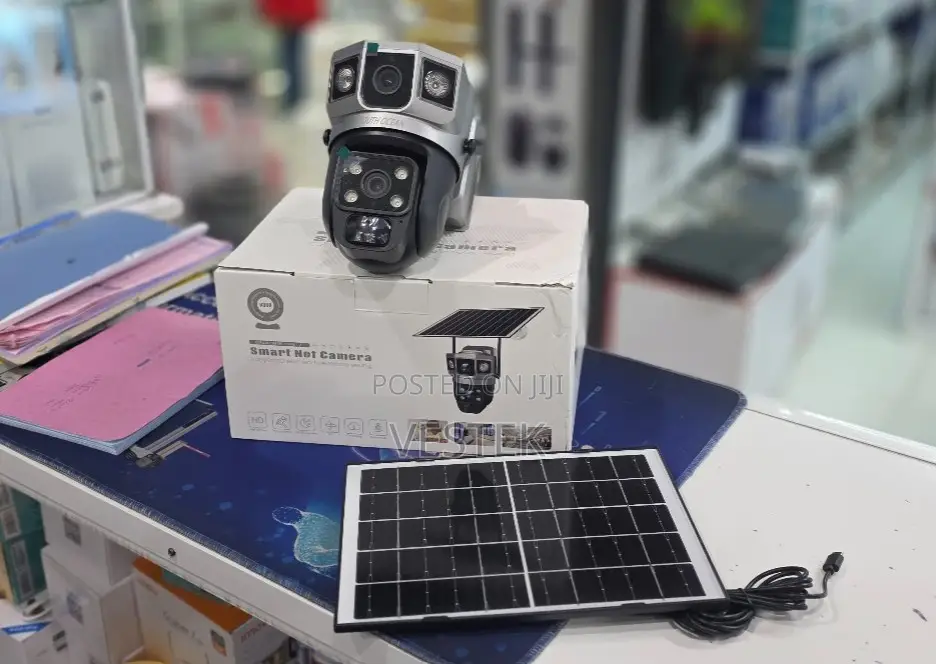 V380 Dual Lens 4G Solar PTZ CCTV Camera Motion Detection Two-Way Audio