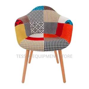 Willow Modern Fabric Eiffel Base Accent Side Chair