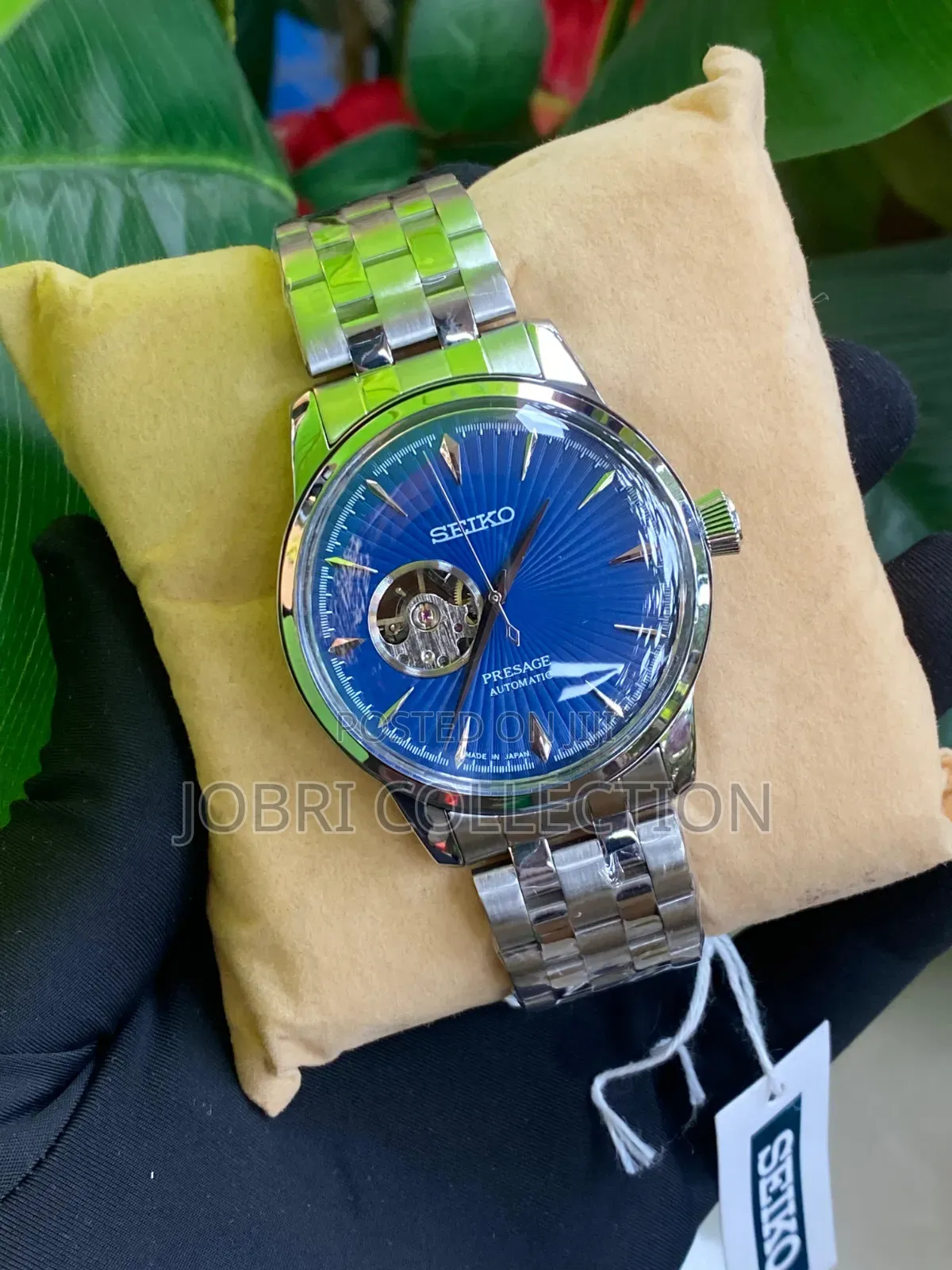 Blue Face Seiko Presage Automatic Stainless Steel Watch