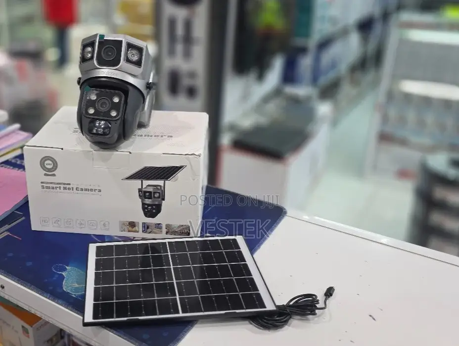 Outdoor Solar Powered 4G Security Camera Dual Lens V380 Smart Camera