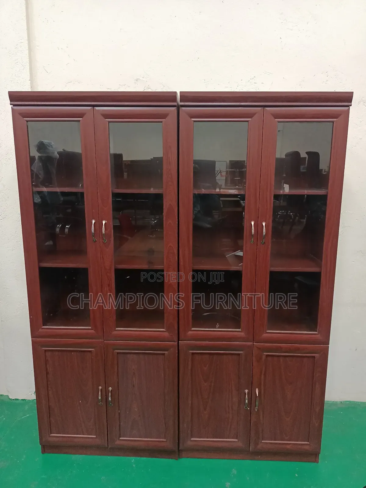 2-Door Mahogany Files Cabinet