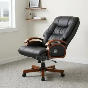 Office Chair : Ergonomic Recliner Manager Leather Chair