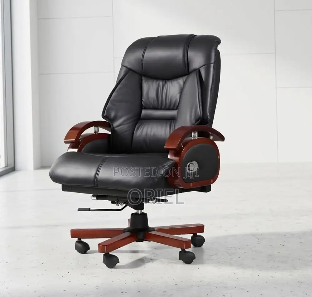 Office Chair : Ergonomic Recliner Manager Leather Chair