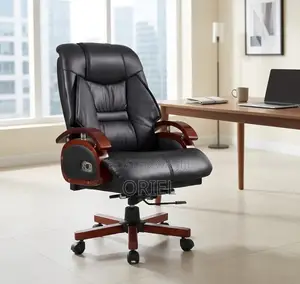 Office Chair : Ergonomic Recliner Manager Leather Chair