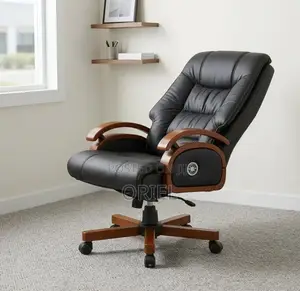 Office Chair : Ergonomic Recliner Manager Leather Chair