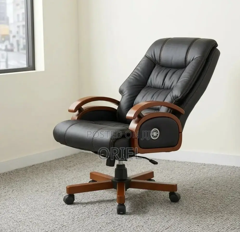 Office Chair : Ergonomic Recliner Manager Leather Chair