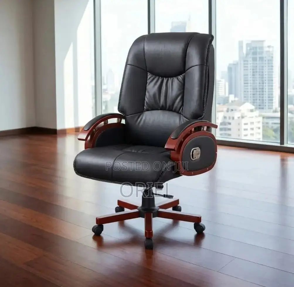 Office Chair : Ergonomic Recliner Manager Leather Chair
