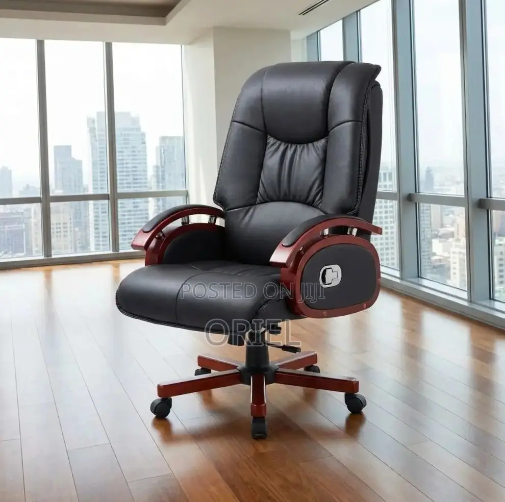 Office Chair : Ergonomic Recliner Manager Leather Chair