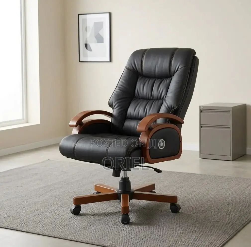 Office Chair : Ergonomic Recliner Manager Leather Chair