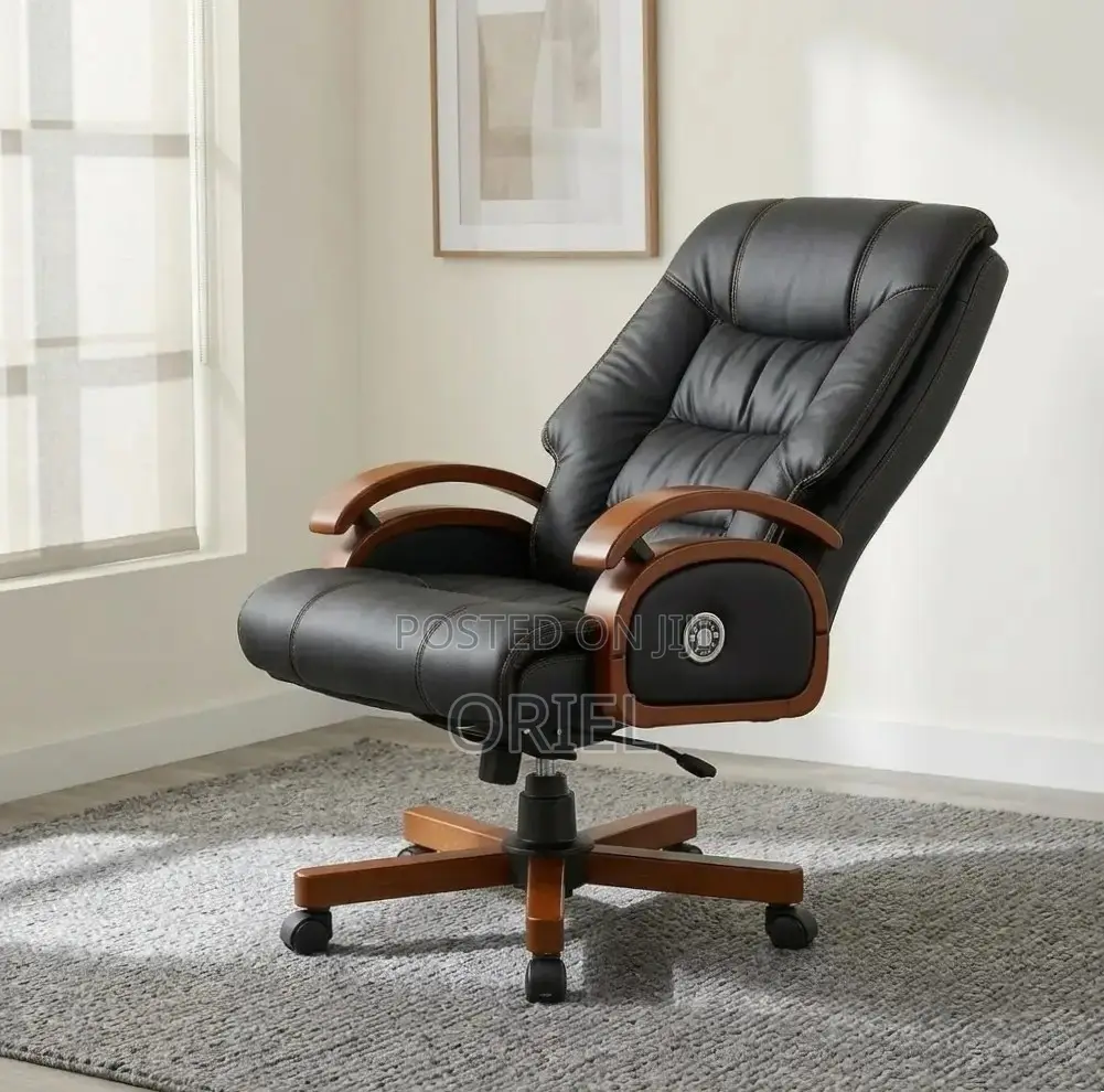 Office Chair : Ergonomic Recliner Manager Leather Chair