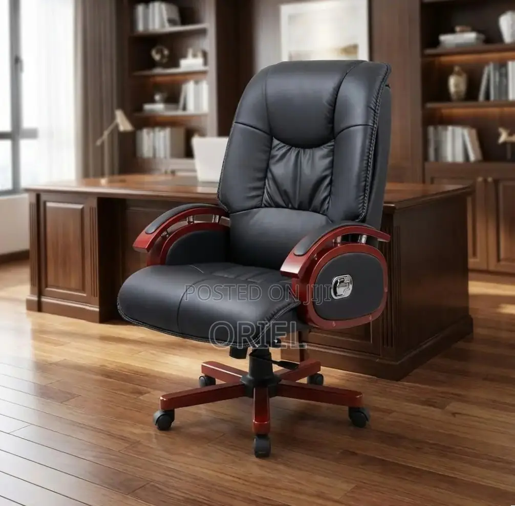 Office Chair : Ergonomic Recliner Manager Leather Chair