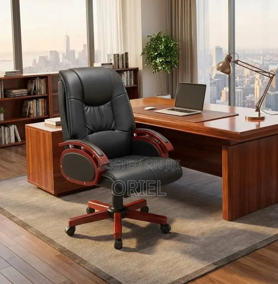 Office Chair : Ergonomic Recliner Manager Leather Chair