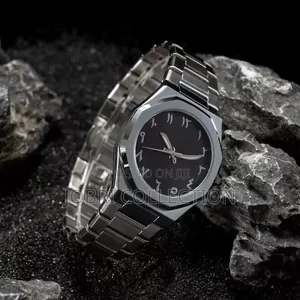 Silver Arabic Aura Gents Watch