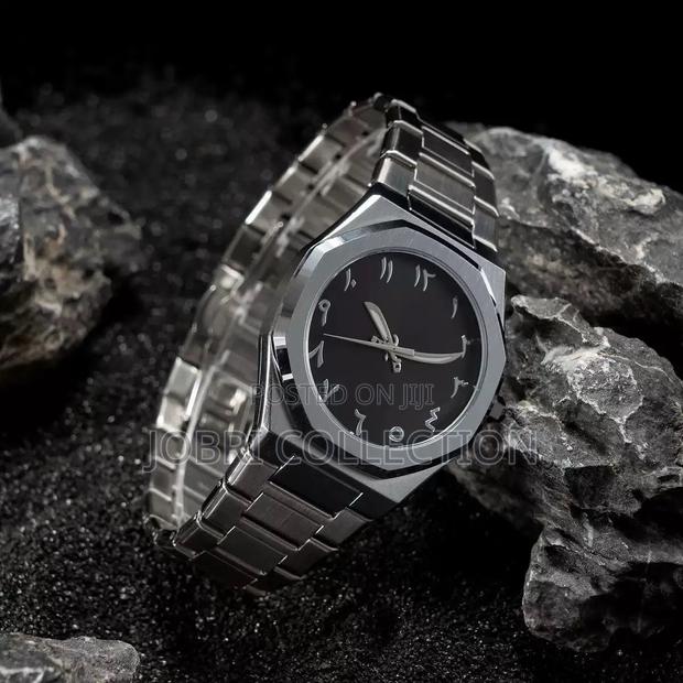 Silver Arabic Aura Gents Watch