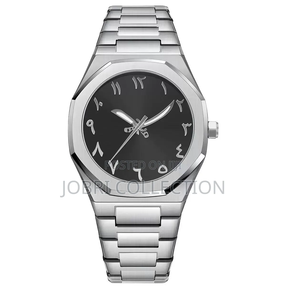 Silver Arabic Aura Gents Watch