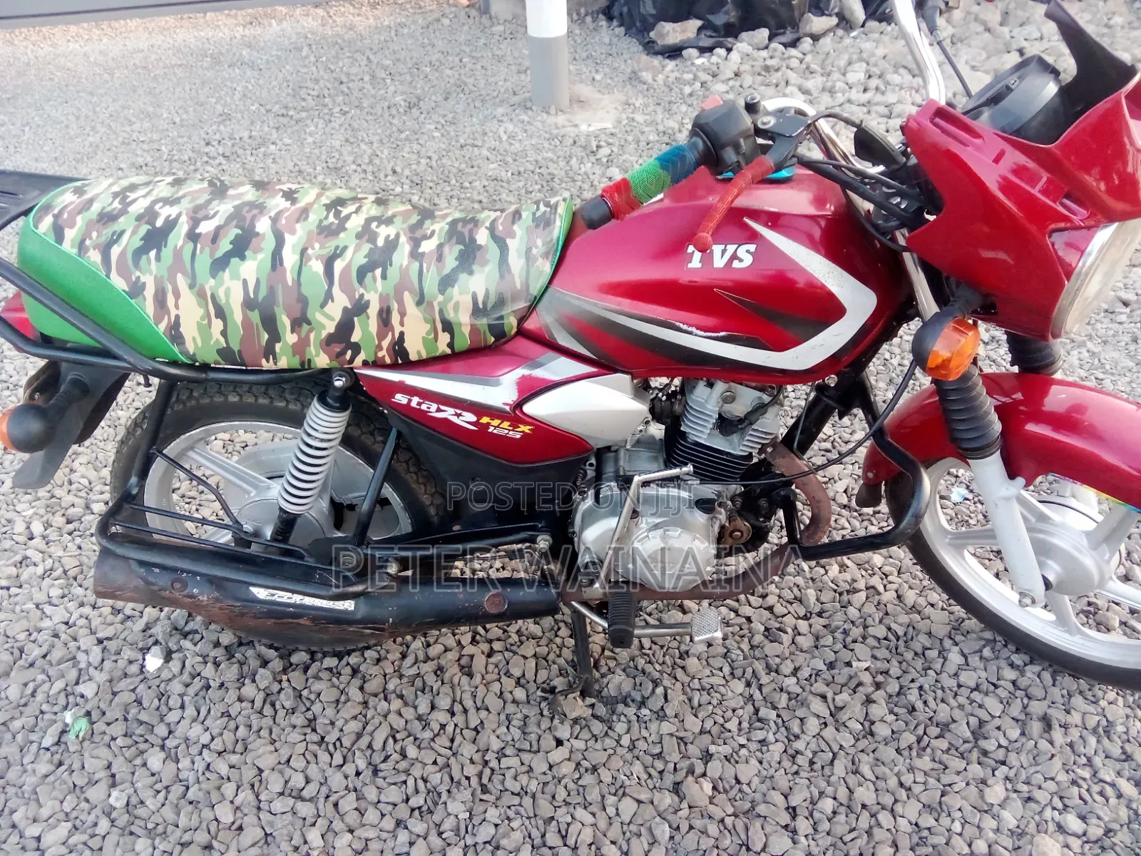 TVS HLX 125 2024 Red