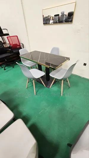 Onyx Edge 4 Seater Dining Set