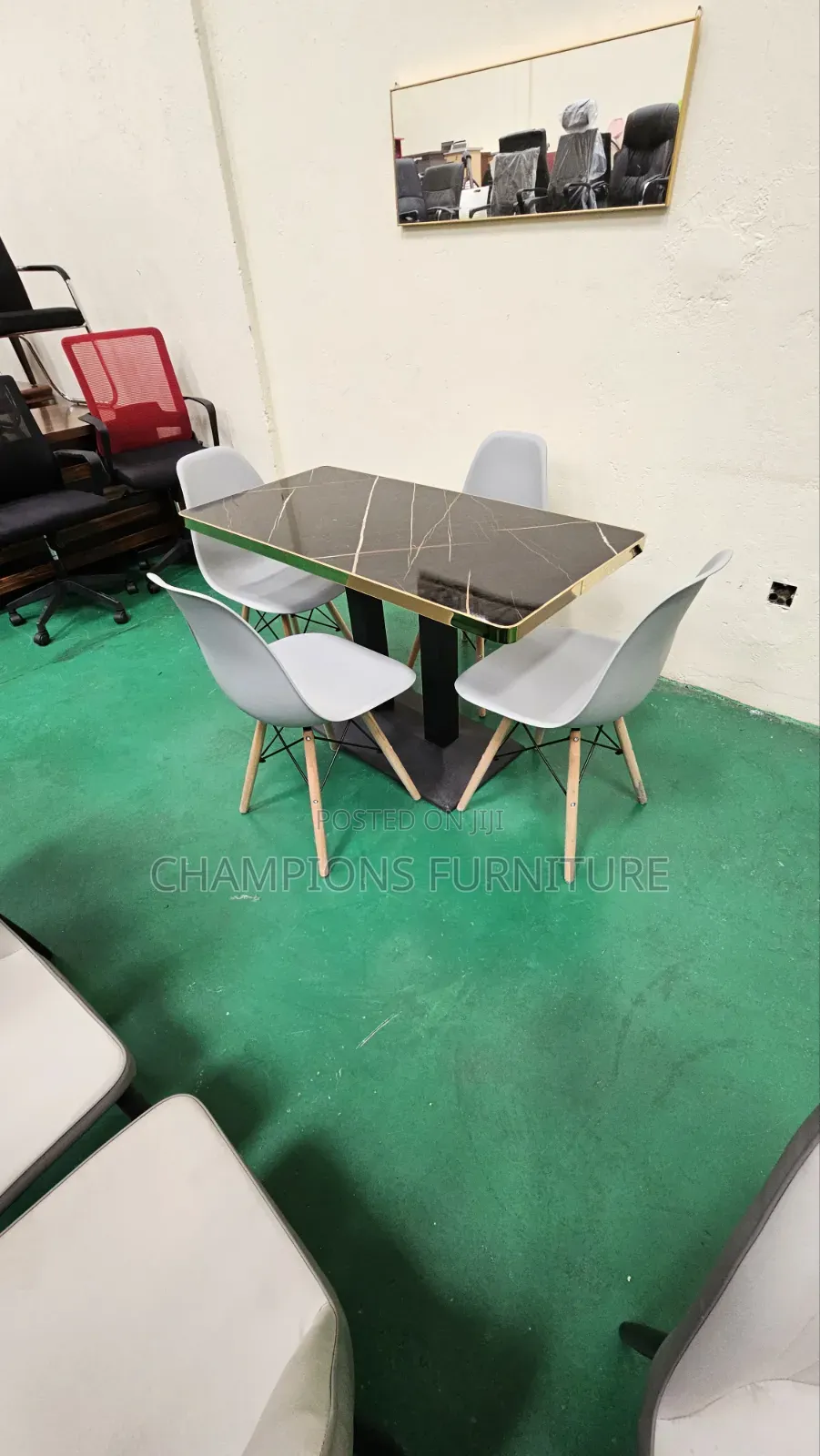 Onyx Edge 4 Seater Dining Set