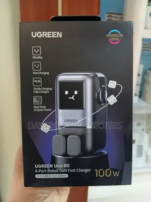 UGREEN Uno 100W 4-Port USB C Wall Charger GaN Fast Charging Block.