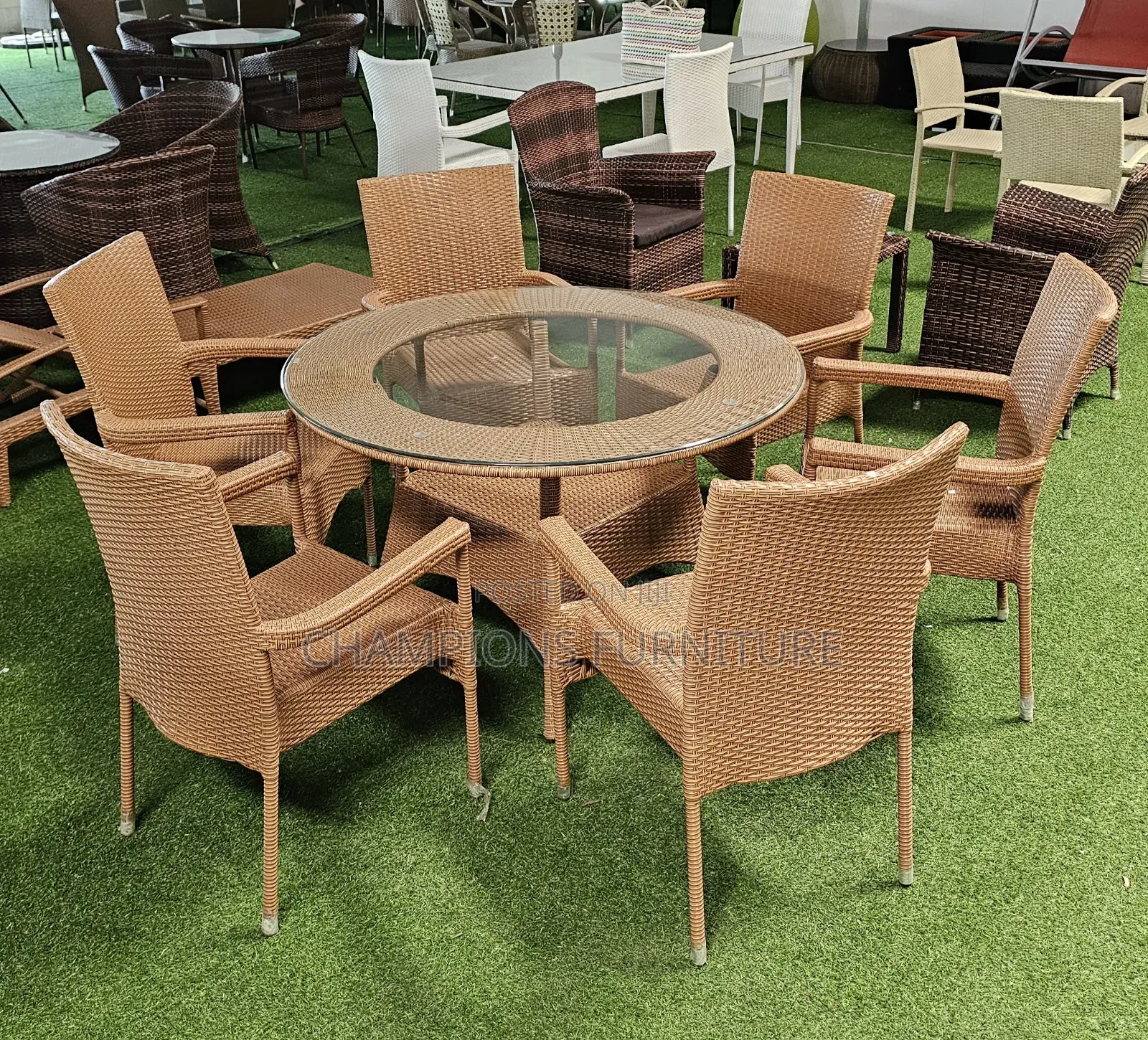 Bright 6-Seater Rattan Set