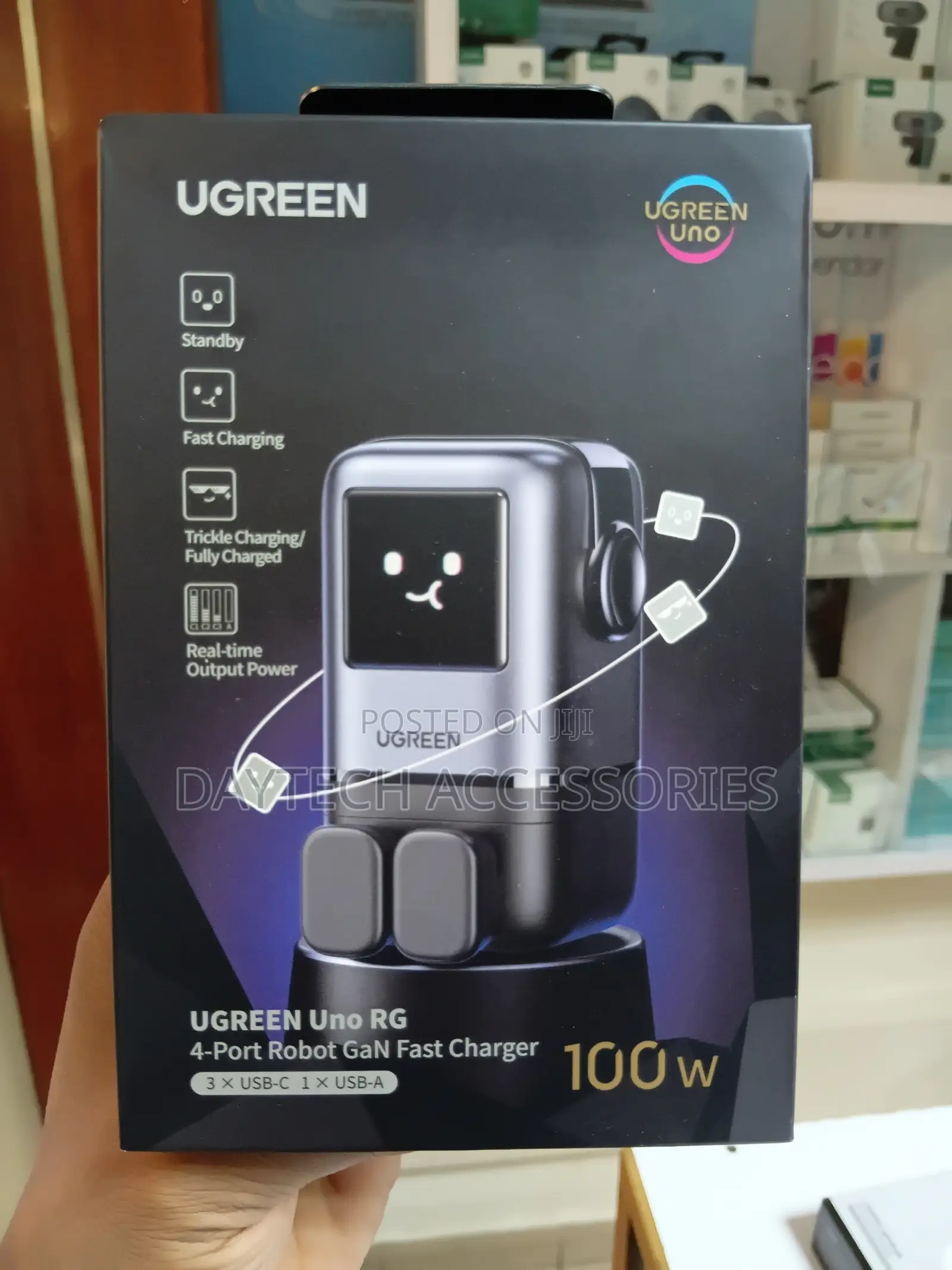 UGREEN Uno 100W 4-Port Charger - Grey