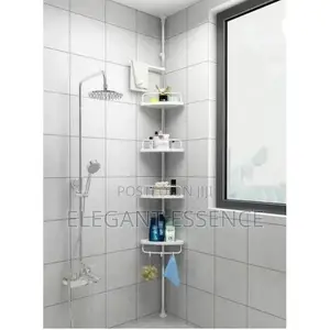 4-Tier Adjustable Bathroom Corner Shelf Organizer