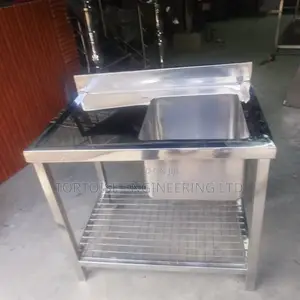 A Stainless Steel Commercial Single Sink Size (1200 by 550)mm