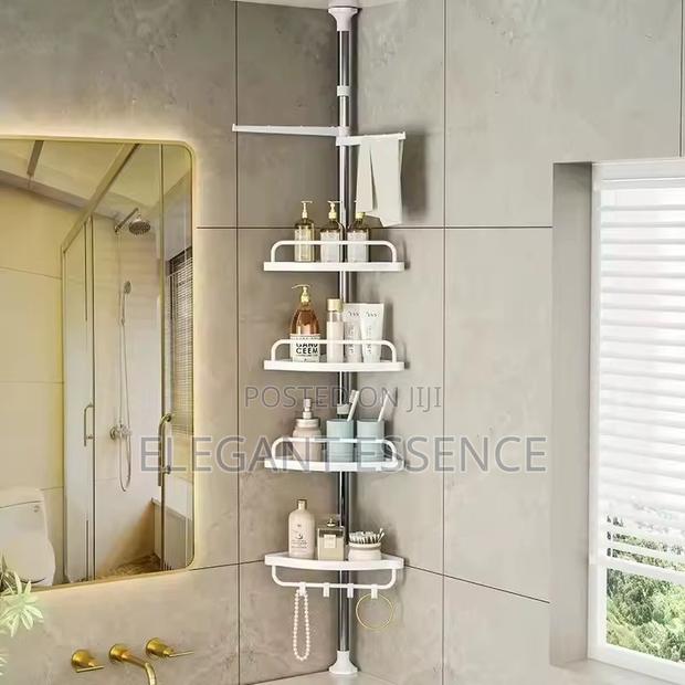 4-Tier Adjustable Bathroom Corner Shelf Organizer - thumbnail 2
