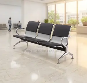 Office Bench; 3-Seater Steel Waiting Bench