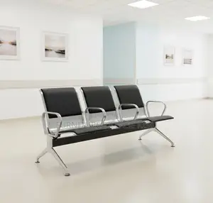 Office Bench; 3-Seater Steel Waiting Bench