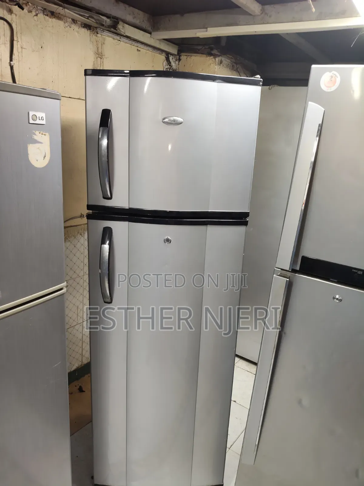 Whirlpool Silver Double Doors Ex UK Fridge