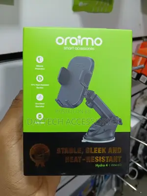 Oraimo Hydra 4 Car Phone Mount With Strong Suction Cup.
