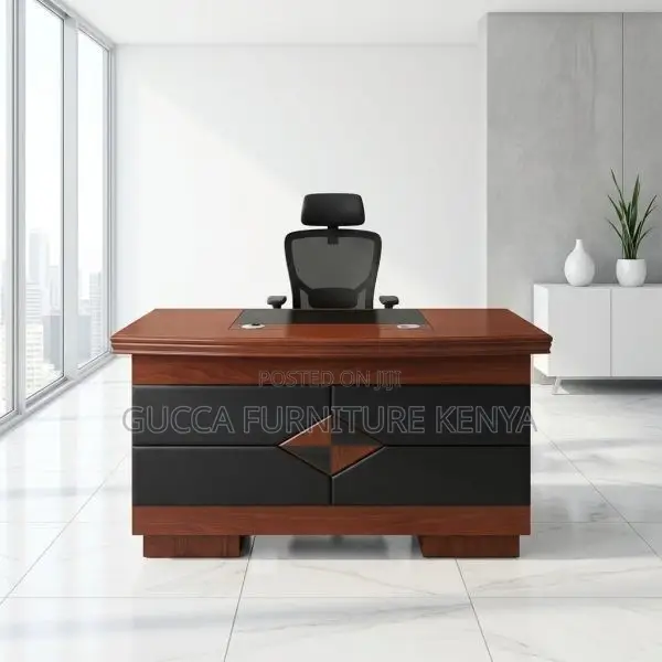 Imported Mahogany Desk With Drawers-1400mm