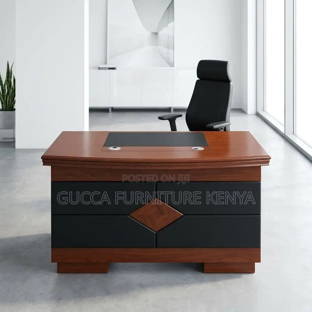 Imported Mahogany Desk With Drawers-1400mm