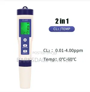 CL2 Temp Meter Ster Pool Drinking AquariumsDigital Chlorine Water Te