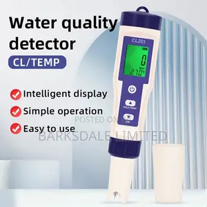 CL2 Temp Meter Ster Pool Drinking AquariumsDigital Chlorine Water Te