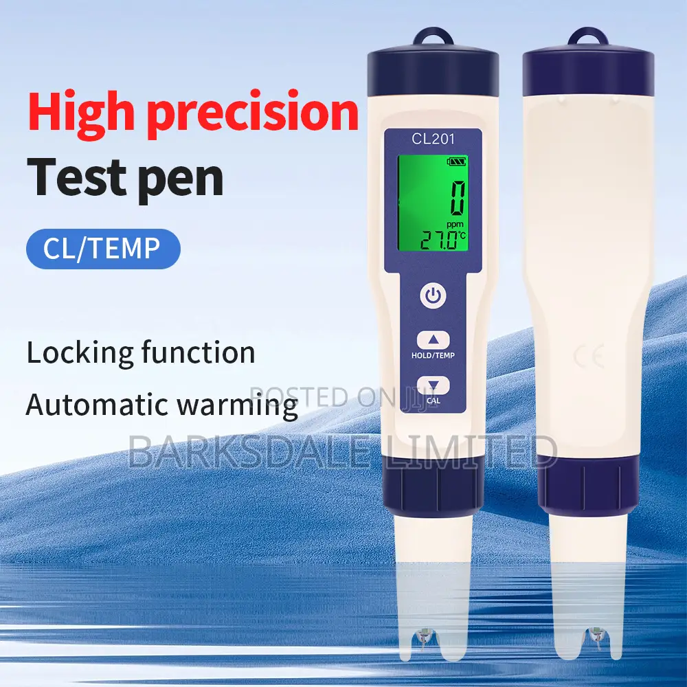 CL2 Temp Meter Ster Pool Drinking AquariumsDigital Chlorine Water Te