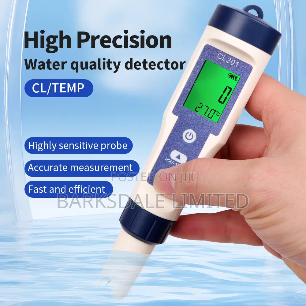 CL2 Temp Meter Ster Pool Drinking AquariumsDigital Chlorine Water Te