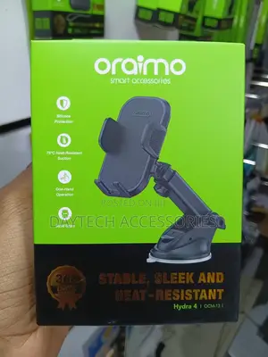 Oraimo Hydra 4 Car Phone Holder Strong Suction forDashboard/Windshield