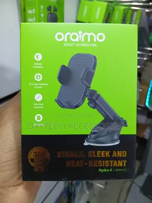 Oraimo Hydra 4 Car Phone Holder Strong Suction forDashboard/Windshield