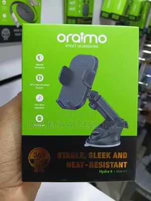 Oraimo Hydra 4 Car Phone Holder Strong Suction forDashboard/Windshield