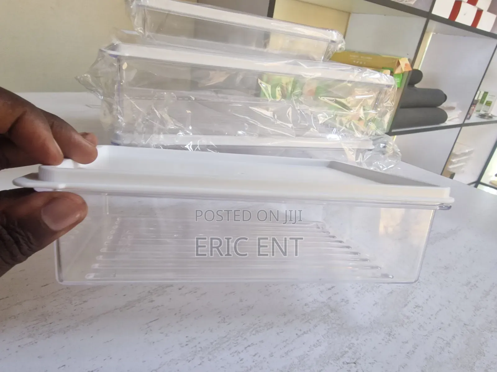 Plastic Fridge Organizers 4pcs