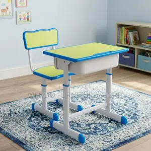 Home Desk; Adjustable Home Schooling Study Desk Chair Set