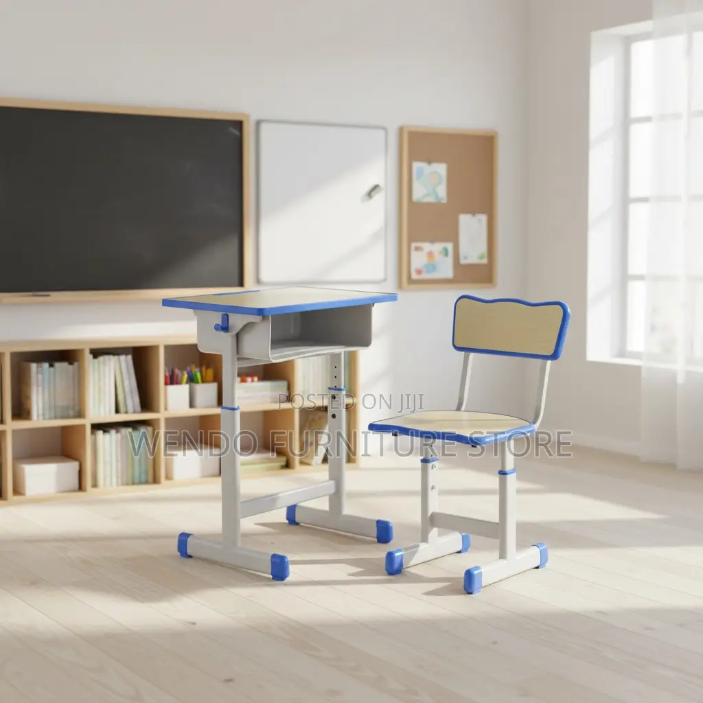 Home Desk; Adjustable Home Schooling Study Desk Chair Set