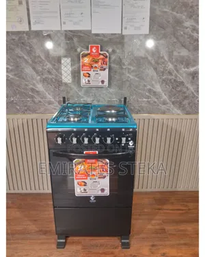 Euroken Euro55-3+1-E Three Burner + 1 Hot Plate 50x55 Black