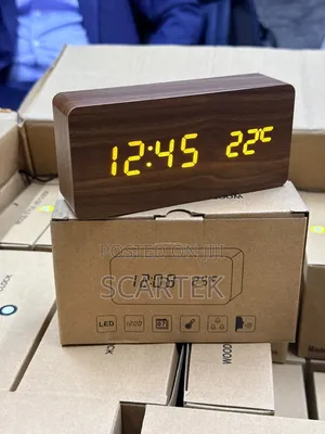 Wooded Digital Clock