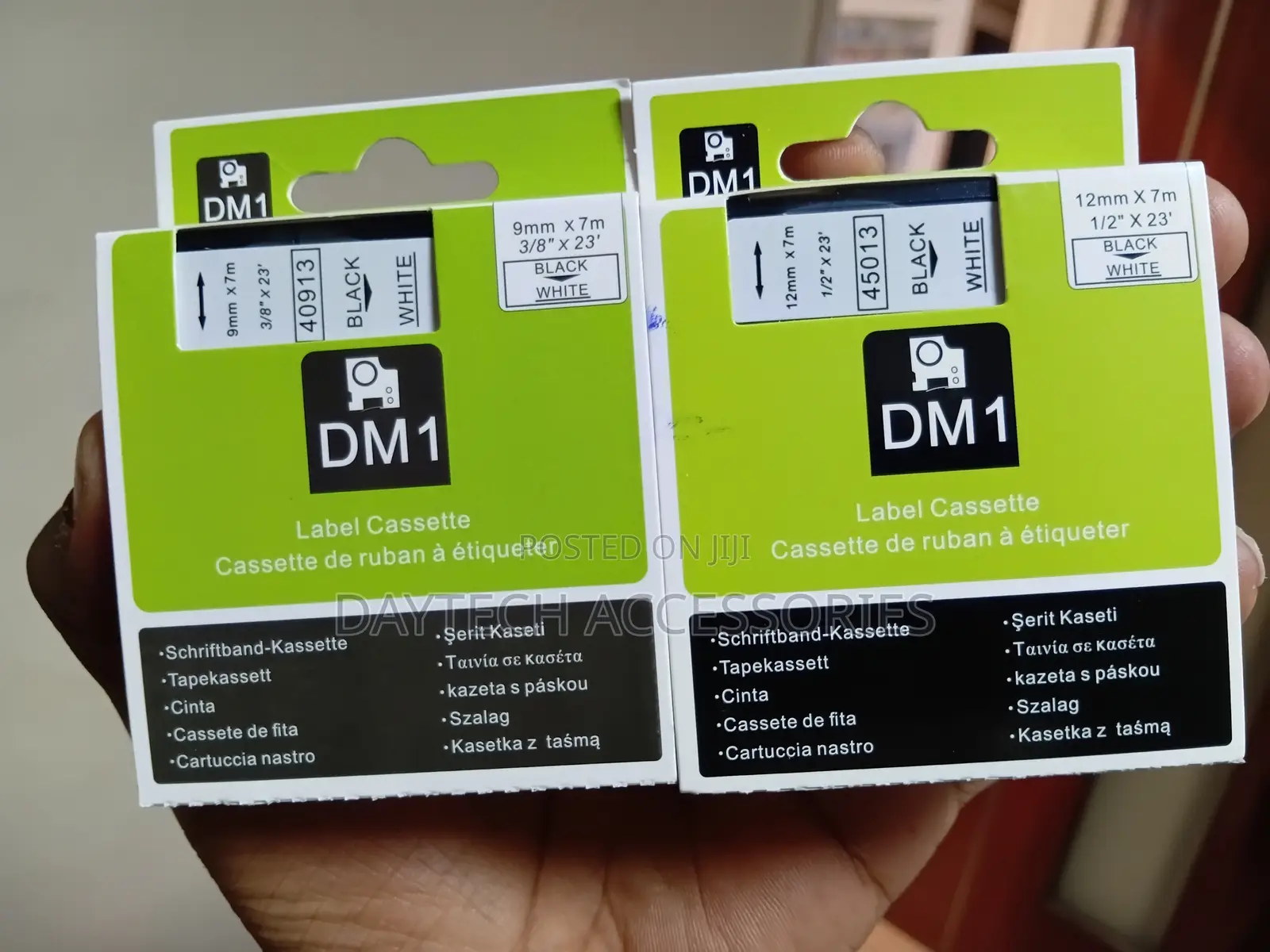 Dymo 9mm Black on White Black on Clear Labeling Tape