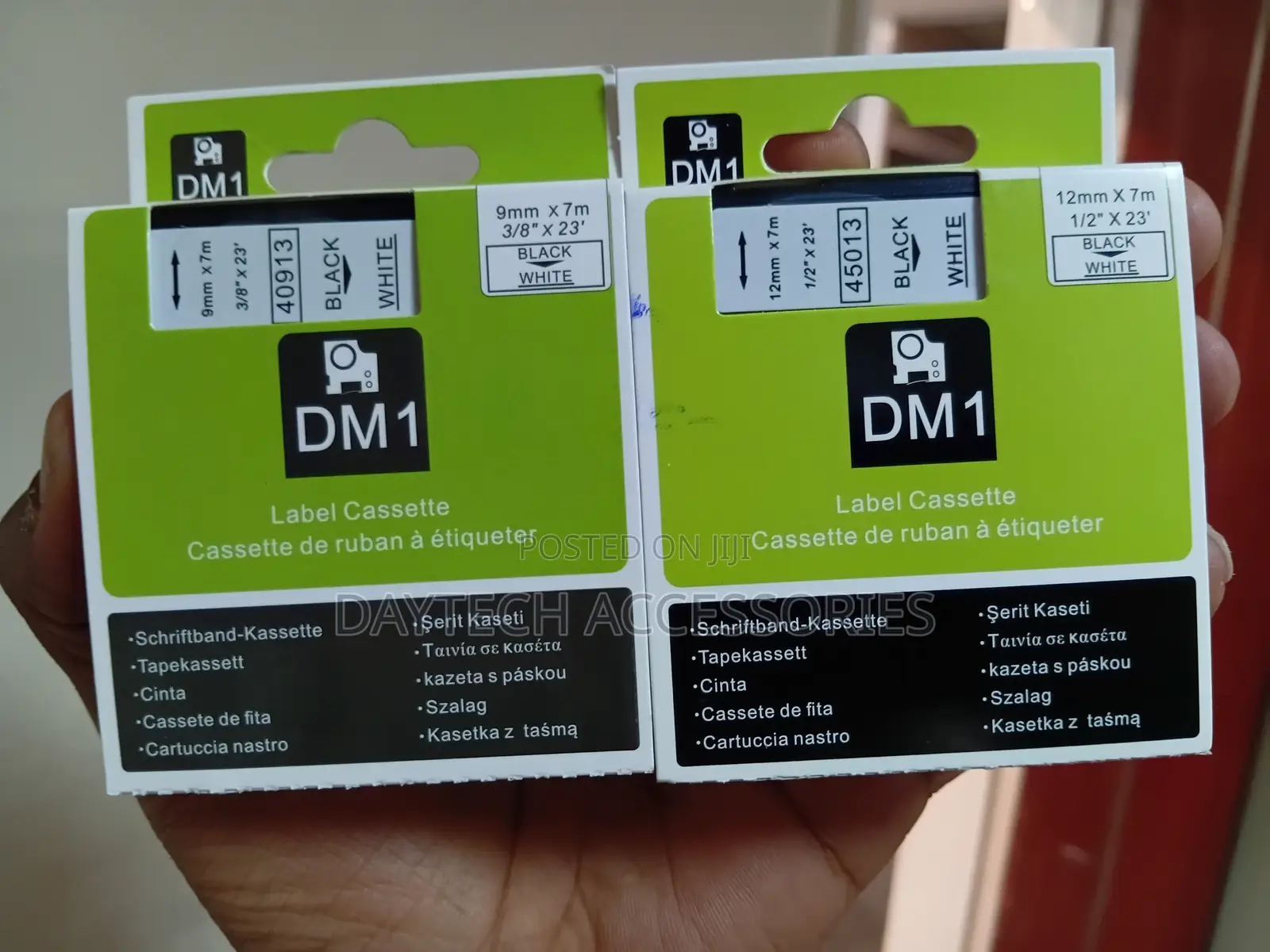 Dymo 9mm Black on White Black on Clear Labeling Tape