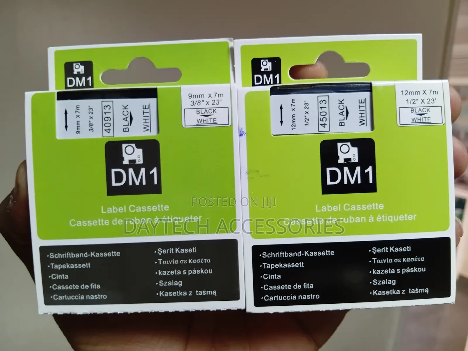 Dymo Label Printer Tape D1 12mm X 7m Black on White