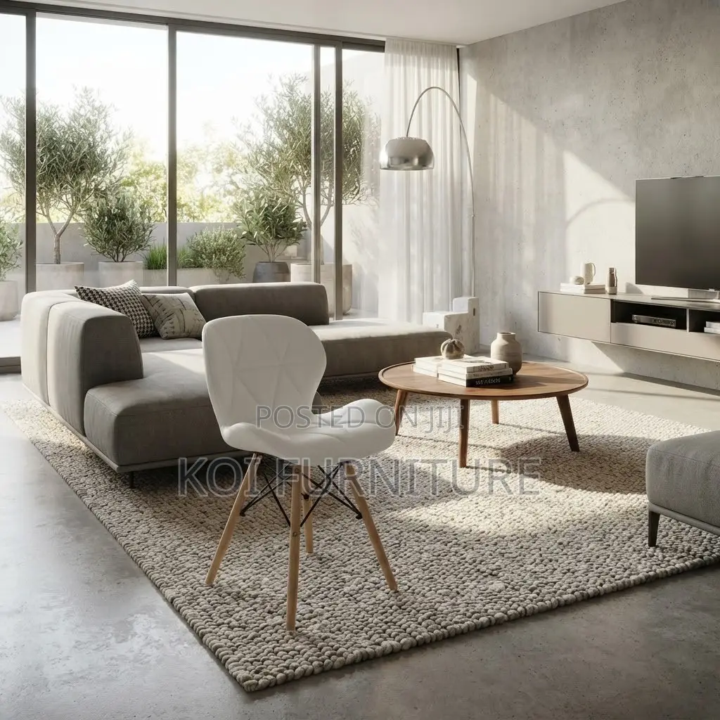 Dining Chairs; Aethestic Modern Padded Eames Chair
